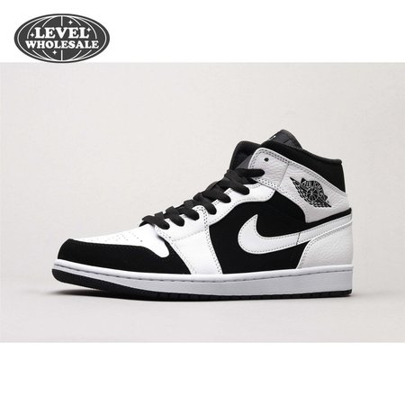 Air Jordan 1 Mid White Black 36-46