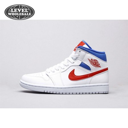 Air Jordan 1 Mid White Red Royal 36-46