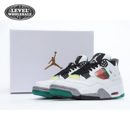 Nike Air Jordan 4 Retro Lucid Green Rasta SP36-46