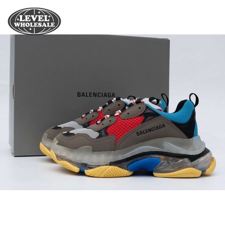 Balenciaga Triple S Grey Red Blue 35-45