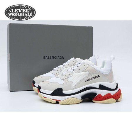 Balenciaga Triple S White Black Red SIZE: 35-45