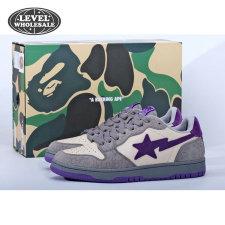 Bape Sk8 Sta Grey Purple Size 40-45