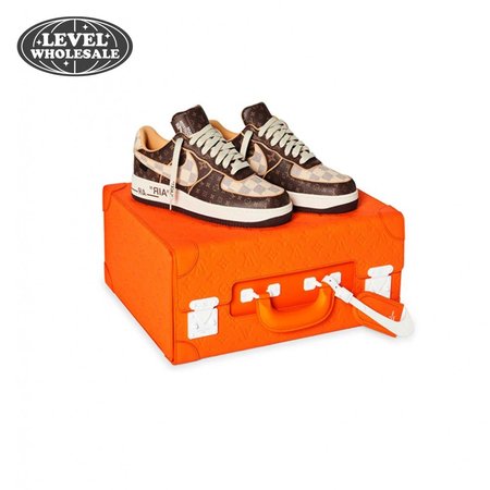 Nike Air Force 1 Low Louis Vuitton Monogram Brown Damier Azur Size 36-46