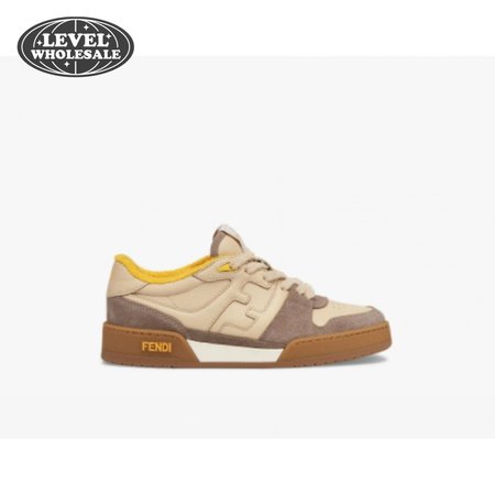 Fendidi Match Ladies Beige Suede Low Top Shoes Size 35-45