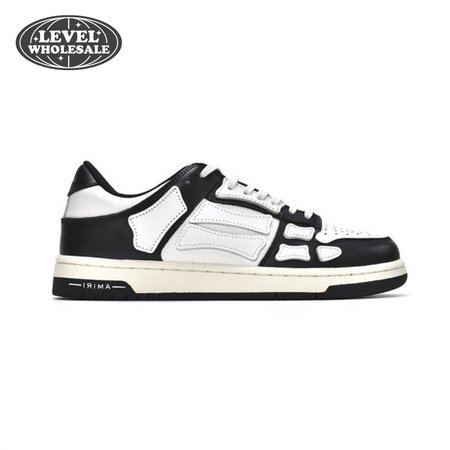 AMIRI Skel Top Low White Black Size 40-46