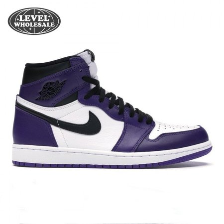 Jordan 1 Retro High Court Purple White Size 40-47.5