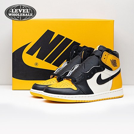 Air Jordan 1 High OG Yellow Toe Size 36-46