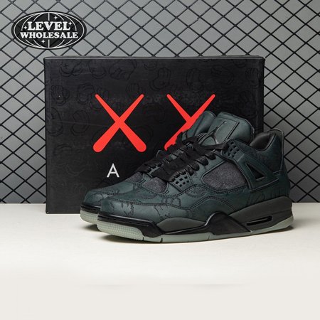 Jordan 4 Retro Kaws Black 930155-001 Size 40-46