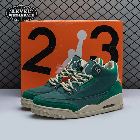 Nina Chanel Abney x Air Jordan 3 Retro Bicoastal Black Malachite Fossil FZ7974-300 Size 36-47.5