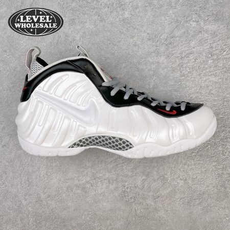 Nike Air Foamposite Pro White Black University Red 624041-103 Size 38.5-46